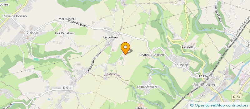 localisation de l'entreprise LES CIRSES  VAL-DE-VIRIEU