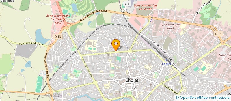 localisation de l'entreprise LES CISEAUX CHOLETAIS à CHOLET