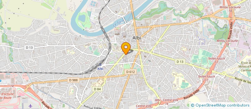 localisation de l'entreprise LES CISEAUX D'ALAIN PELISSOU à ALBI