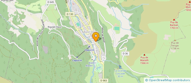 localisation de l'entreprise LES CISEAUX D ANDREA  MONT-DORE