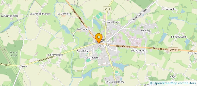 localisation de l'entreprise LES CISEAUX D'EMILIE  SAINT-GERMAIN-DU-BOIS