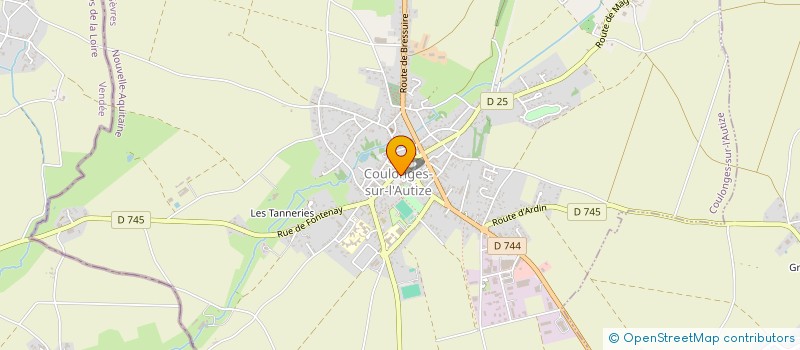 localisation de l'entreprise LES CISEAUX D'OPHELIE 79  COULONGES-SUR-L'AUTIZE