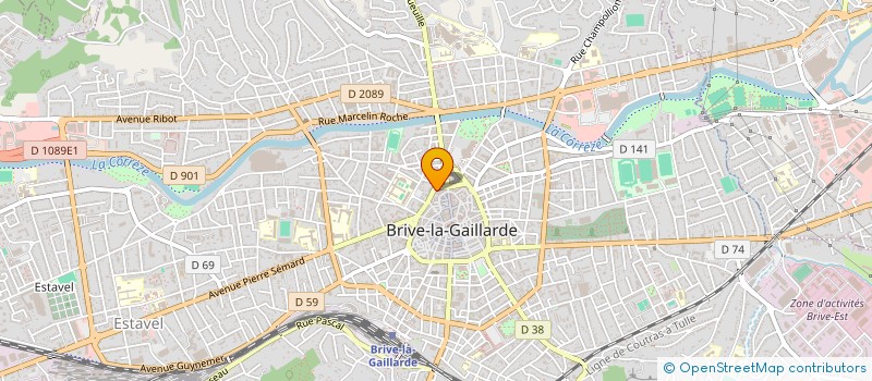 localisation de l'entreprise LES CISEAUX D'OR à BRIVE-LA-GAILLARDE