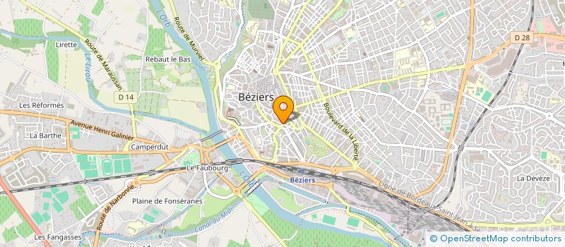 localisation de l'entreprise LES CISEAUX D'OR  BEZIERS