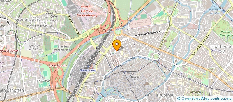 localisation de l'entreprise LES CISEAUX D'OR à STRASBOURG