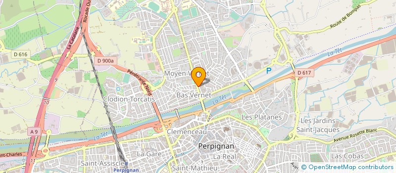 localisation de l'entreprise LES CISEAUX D'OR à PERPIGNAN