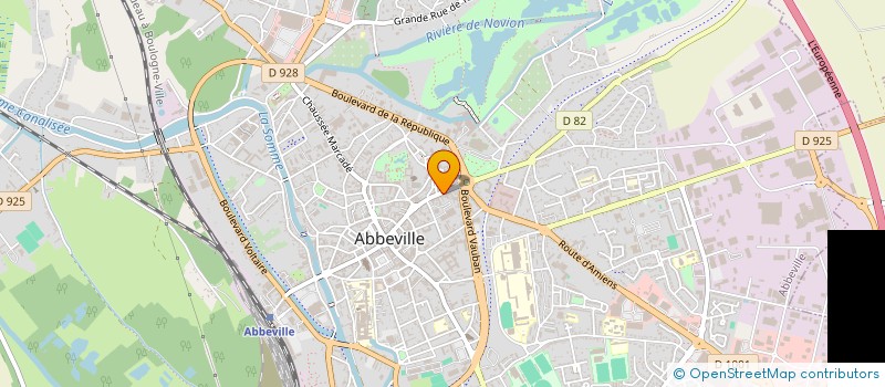 localisation de l'entreprise LES CISEAUX D'OR à ABBEVILLE