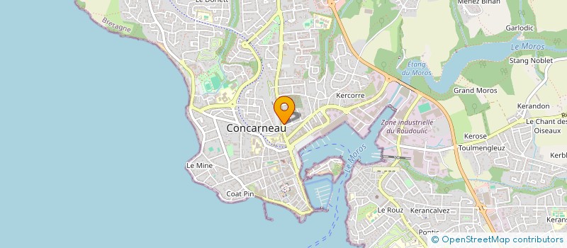 localisation de l'entreprise LES CISEAUX D'OR  CONCARNEAU