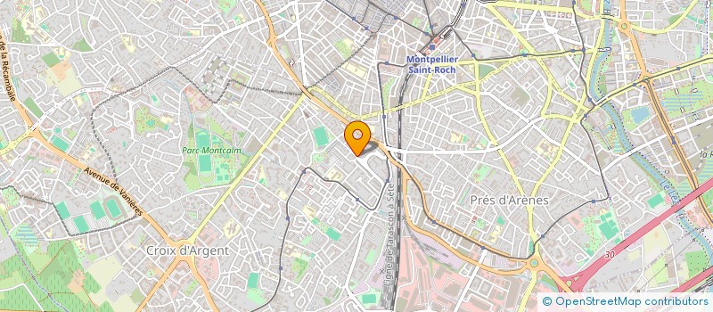 localisation de l'entreprise LES CISEAUX D'OR (LCO) à MONTPELLIER