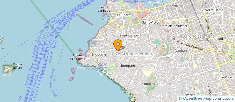 localisation de l'entreprise LES CISEAUX DE CLAUDIA à MARSEILLE