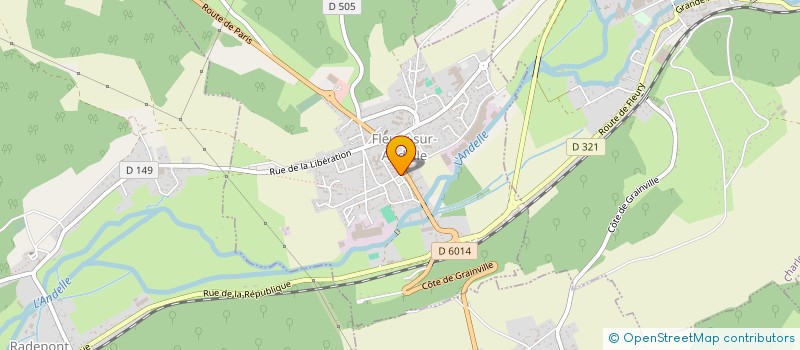 localisation de l'entreprise LES CISEAUX DE CLEMENTINE à FLEURY-SUR-ANDELLE