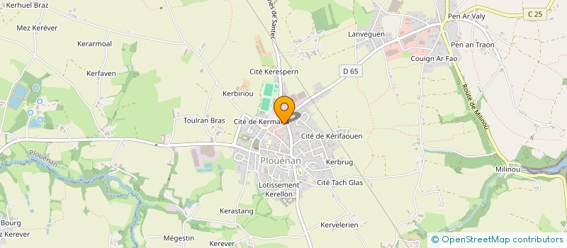 localisation de l'entreprise LES CISEAUX DE JULIETTE  PLOUENAN