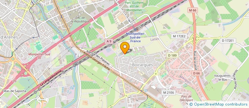 localisation de l'entreprise LES CISEAUX DE L'ESPOIR à LATTES