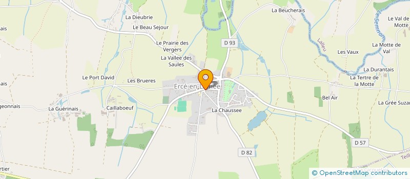 localisation de l'entreprise LES CISEAUX DE LA MEE  ERCE-EN-LAMEE