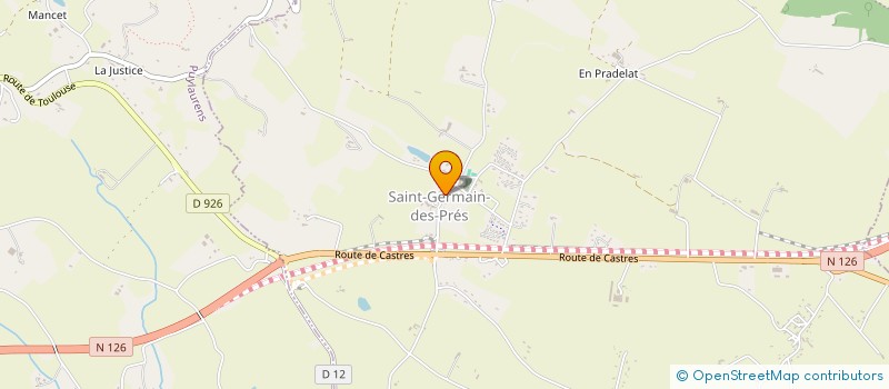localisation de l'entreprise LES CISEAUX DE LAETI à SAINT-GERMAIN-DES-PRES