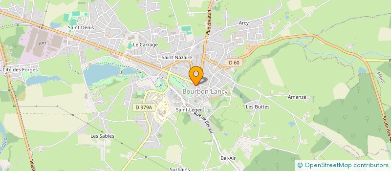 localisation de l'entreprise LES CISEAUX DE LAURA à BOURBON-LANCY
