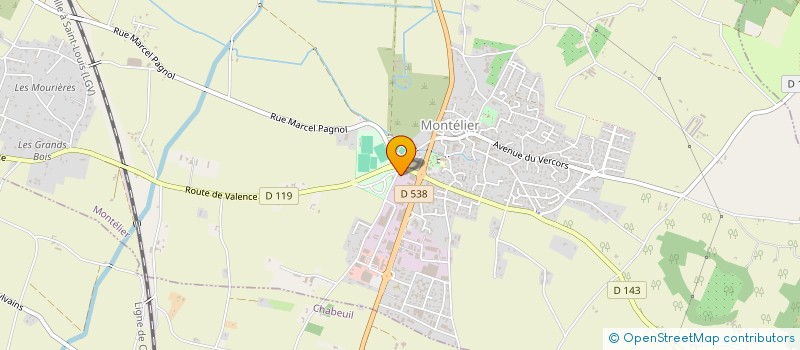 localisation de l'entreprise LES CISEAUX DE NANOU  MONTELIER