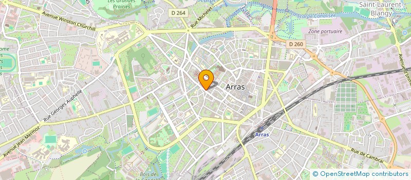localisation de l'entreprise LES CISEAUX DE VAL à ARRAS