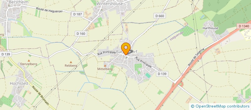 localisation de l'entreprise LES CISEAUX DU VILLAGE  BATZENDORF