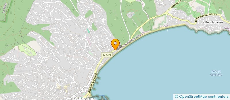 localisation de l'entreprise LES CISTES à CAVALAIRE-SUR-MER