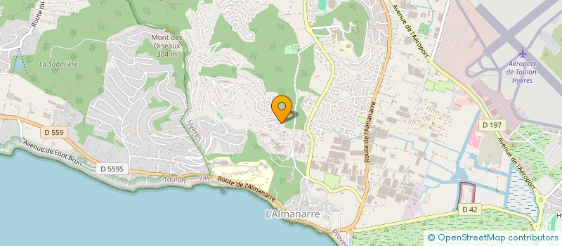 localisation de l'entreprise LES CISTES à HYERES