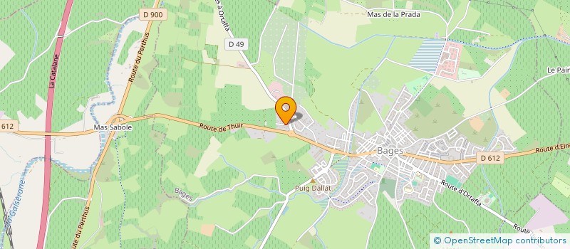 localisation de l'entreprise LES CISTES à BAGES