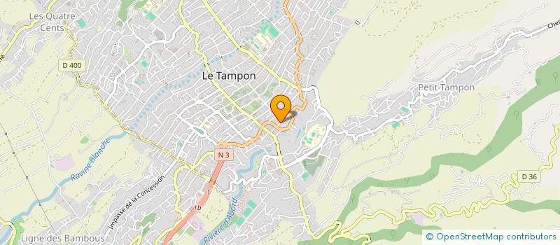 localisation de l'entreprise LES CITEES D'OR REUNION  LE TAMPON