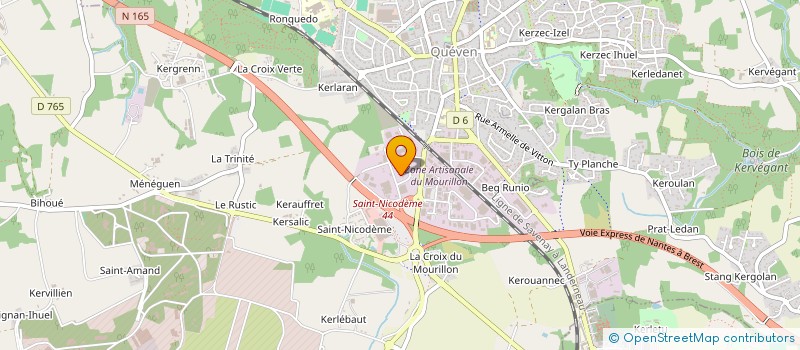 localisation de l'entreprise LES CITERNIERS BRETONS à QUEVEN