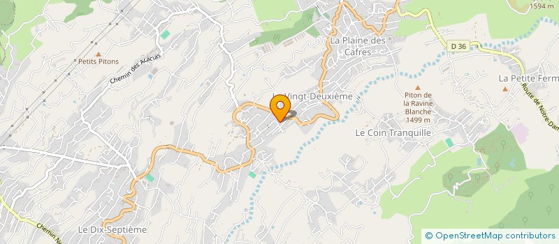 localisation de l'entreprise LES CITES D'OR à LE TAMPON