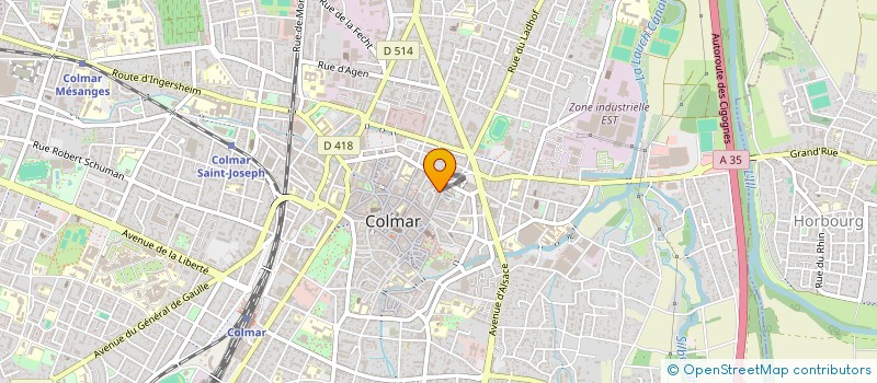 localisation de l'entreprise LES CITES D'OR à COLMAR