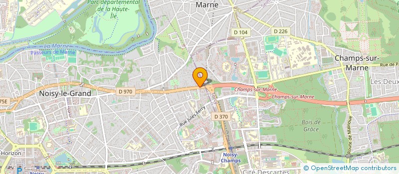 localisation de l'entreprise LES CITES D'OR  NOISY-LE-GRAND