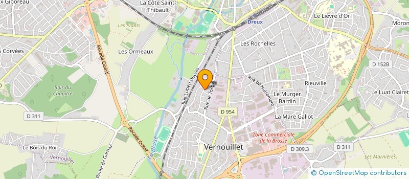 localisation de l'entreprise LES CITES ROYALES à VERNOUILLET