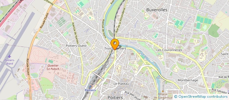 localisation de l'entreprise LES CITRONNES  POITIERS