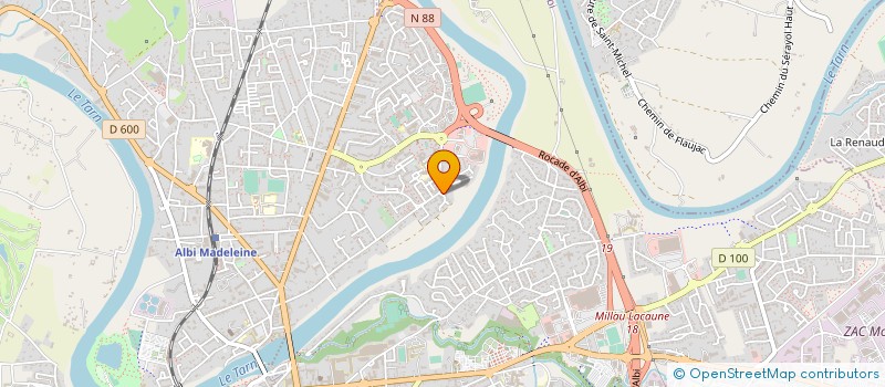 localisation de l'entreprise LES CITRONNIERS 11  ALBI