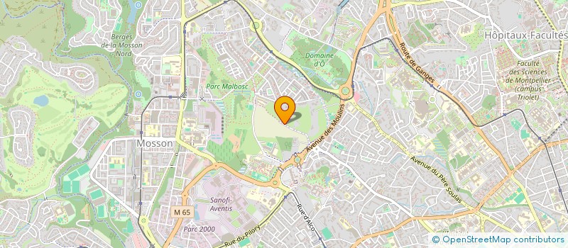localisation de l'entreprise LES CITRONNIERS à MONTPELLIER