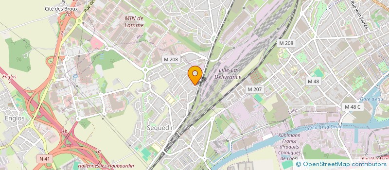 localisation de l'entreprise LES CITRONNIERS  HALLENNES-LEZ-HAUBOURDIN