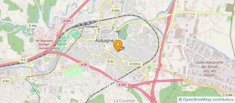 localisation de l'entreprise LES CITRONS BLEUS à AUBAGNE