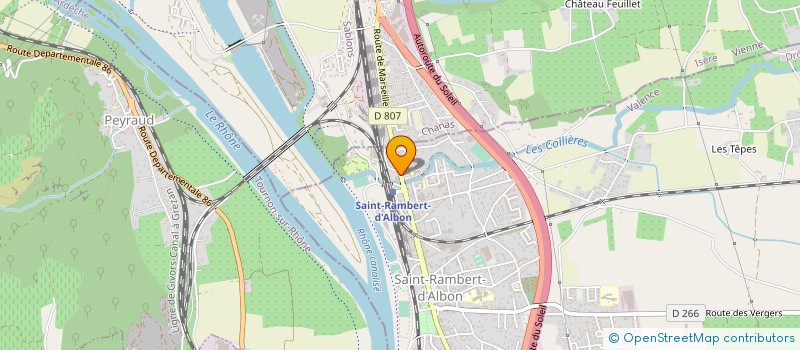 localisation de l'entreprise LES CLAIRES CAMPING à SAINT-RAMBERT-D ALBON