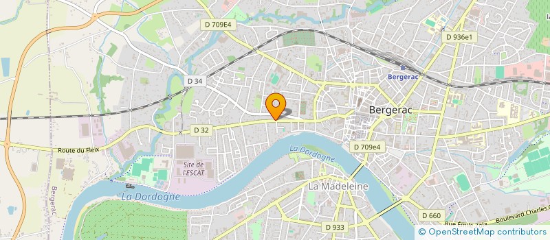 localisation de l'entreprise LES CLAIRIERES à BERGERAC