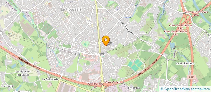 localisation de l'entreprise LES CLAIRIERES  REZE