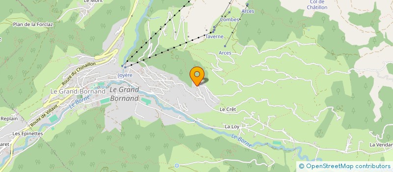 localisation de l'entreprise LES CLAIRONS DE FRANCE à LE GRAND-BORNAND