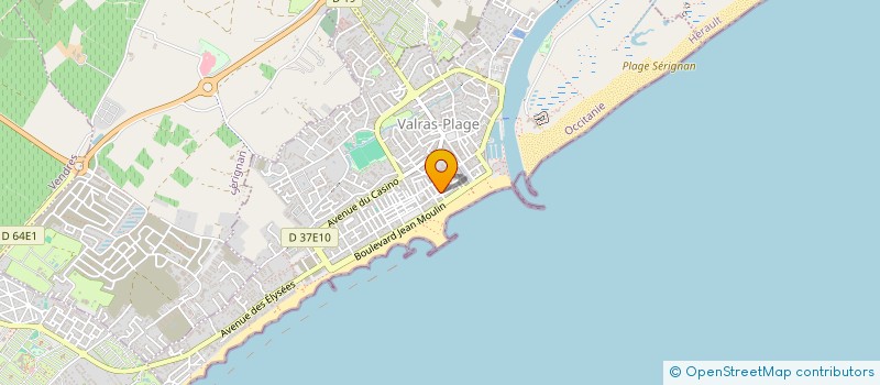 localisation de l'entreprise LES CLAIRS MATINS à VALRAS-PLAGE