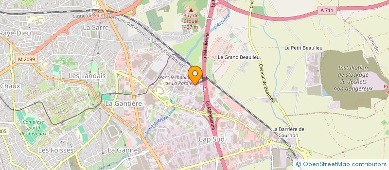 localisation de l'entreprise LES CLANDESTINS PROD.  CLERMONT-FERRAND