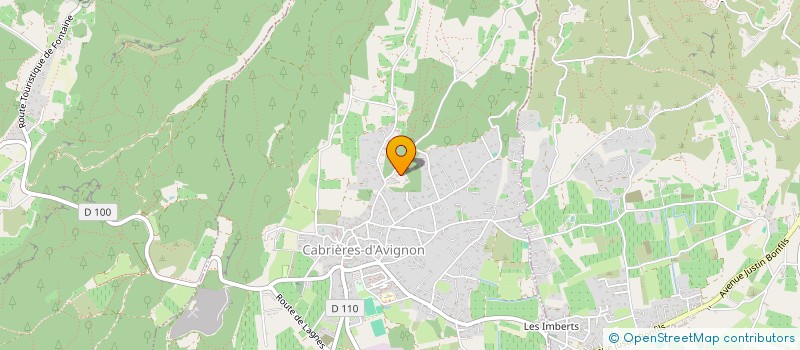 localisation de l'entreprise LES CLAPES  CABRIERES-D'AVIGNON