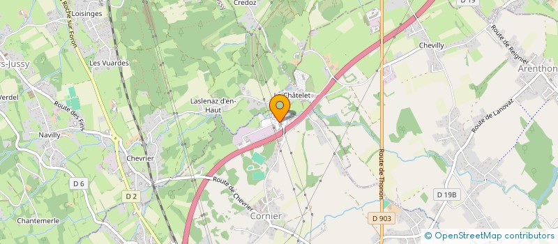 localisation de l'entreprise LES CLAPIERES  CORNIER