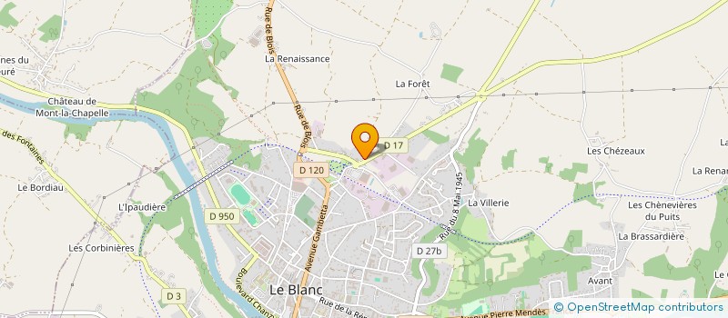 localisation de l'entreprise LES CLAPOTIS à LE BLANC