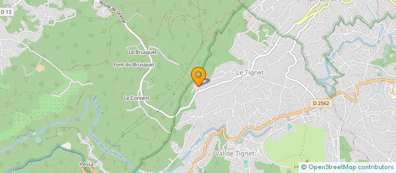 localisation de l'entreprise LES CLAPS à LE TIGNET