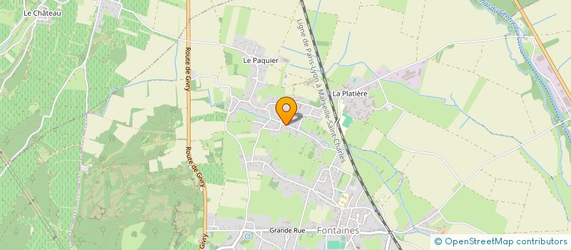 localisation de l'entreprise LES CLAQUINS  FONTAINES