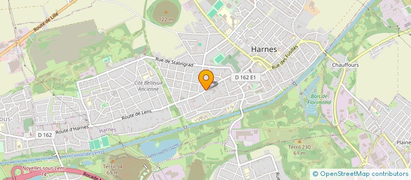 localisation de l'entreprise LES CLAQUOTS D'HARNES  HARNES