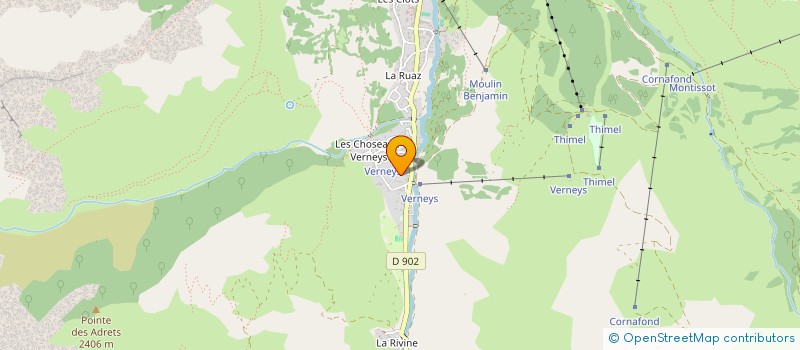 localisation de l'entreprise LES CLARINES  VALMEINIER